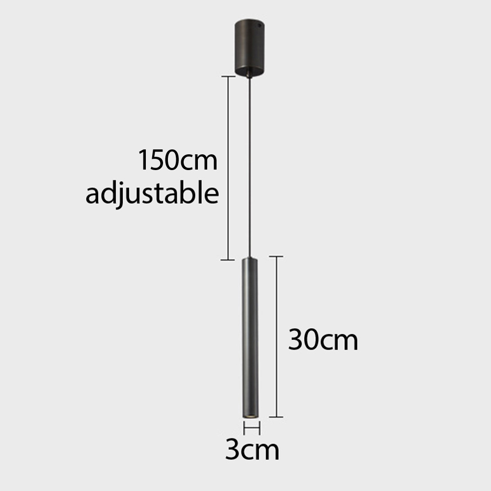 Gold And Black Brass Industrial LED Pendant Lights For Dining Room