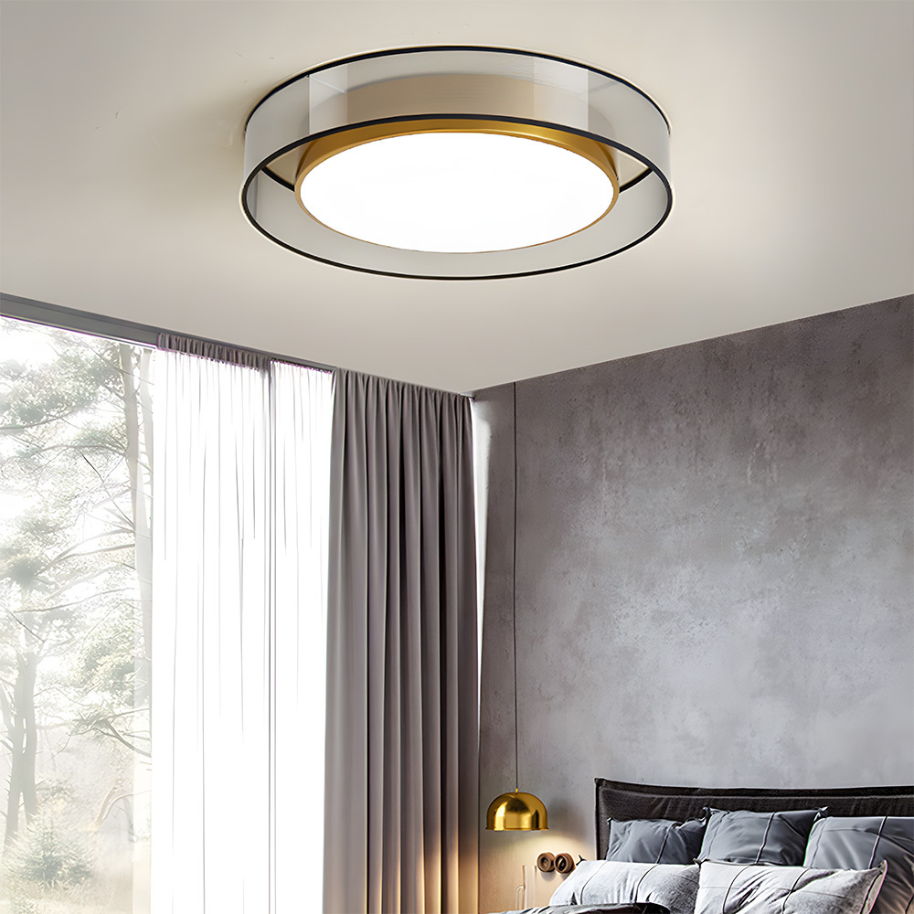 Luxury Creative Round Flush Mount LED Bedroom Ceiling Light