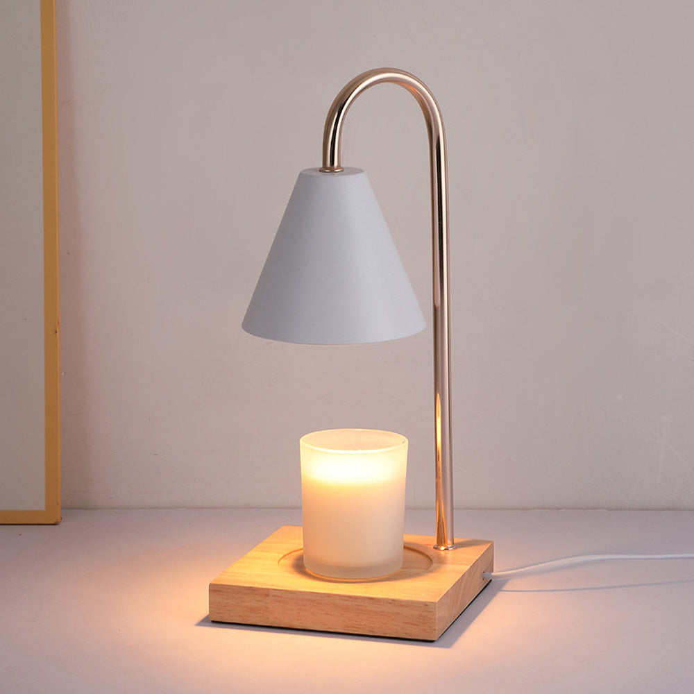 Wood Simple Iron Bedroom Mini Candle Warmer Light