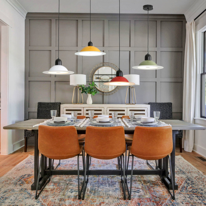 Colourful Acrylic Light Pendants For Kitchen