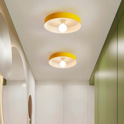 Modern Art Decor Iron Round LED Flush Mount Ceiling Lights