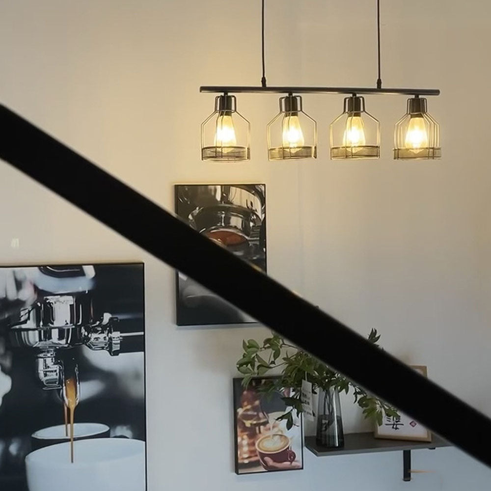 Multi-Bulbs Vintage Pendant Light For Dining Room