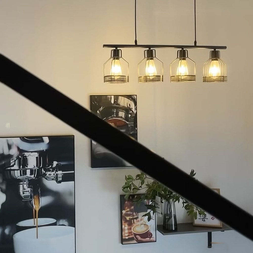 Multi-Bulbs Vintage Pendant Light For Dining Room