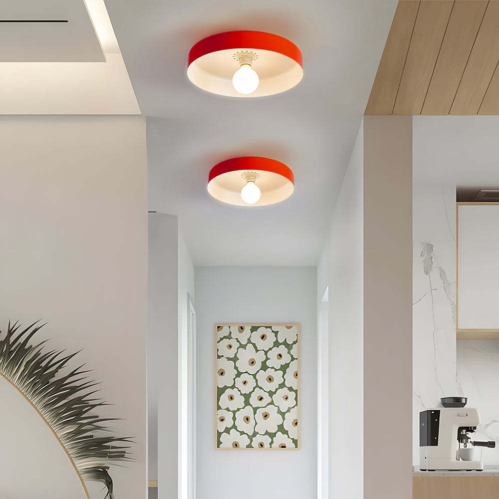 Modern Art Decor Iron Round LED Flush Mount Ceiling Lights