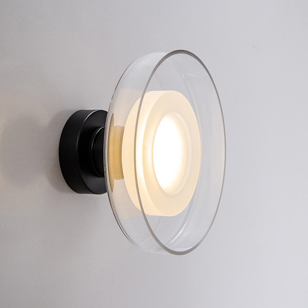 Nordic Minimalist Glass Round LED Hallway Wall Sconce