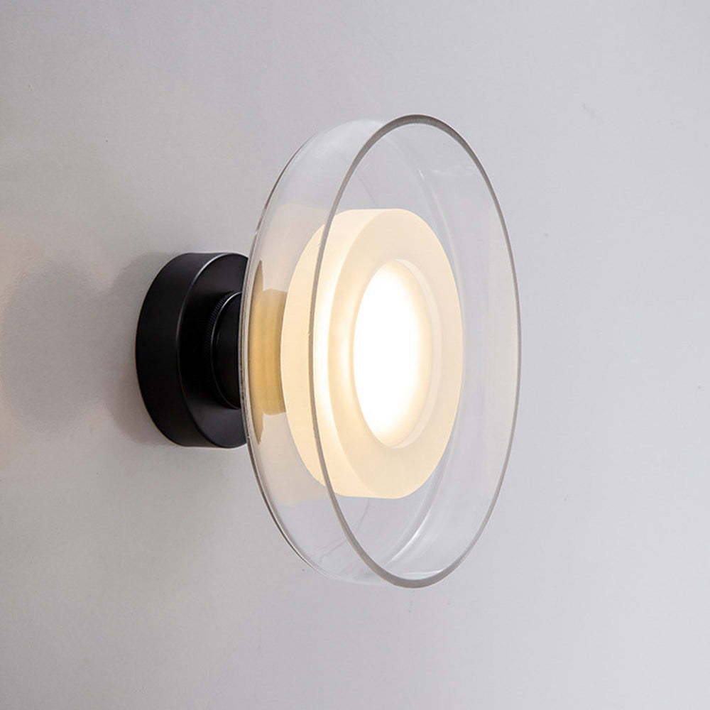 Nordic Minimalist Glass Round LED Hallway Wall Sconce