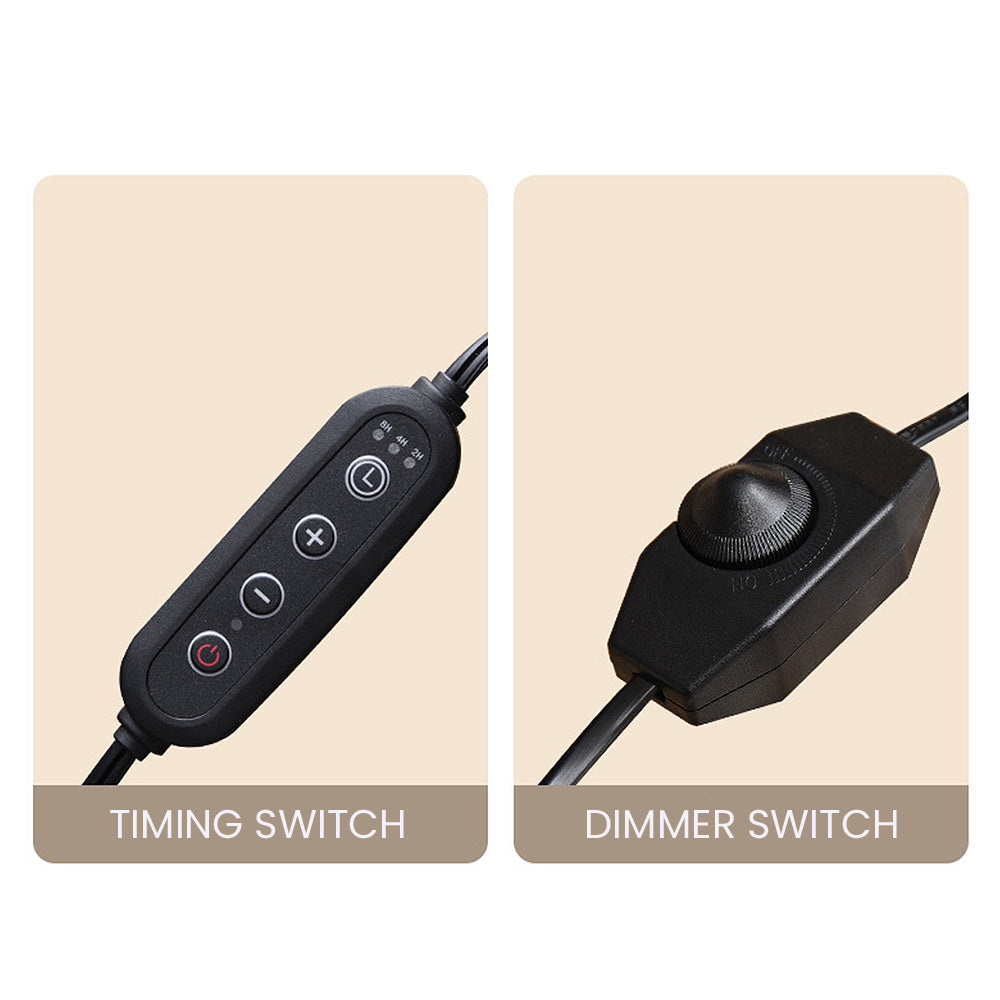 Contemporary Nordic Brown Glass Bedroom Table Lamp