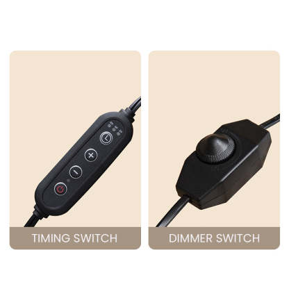 Contemporary Nordic Brown Glass Bedroom Table Lamp