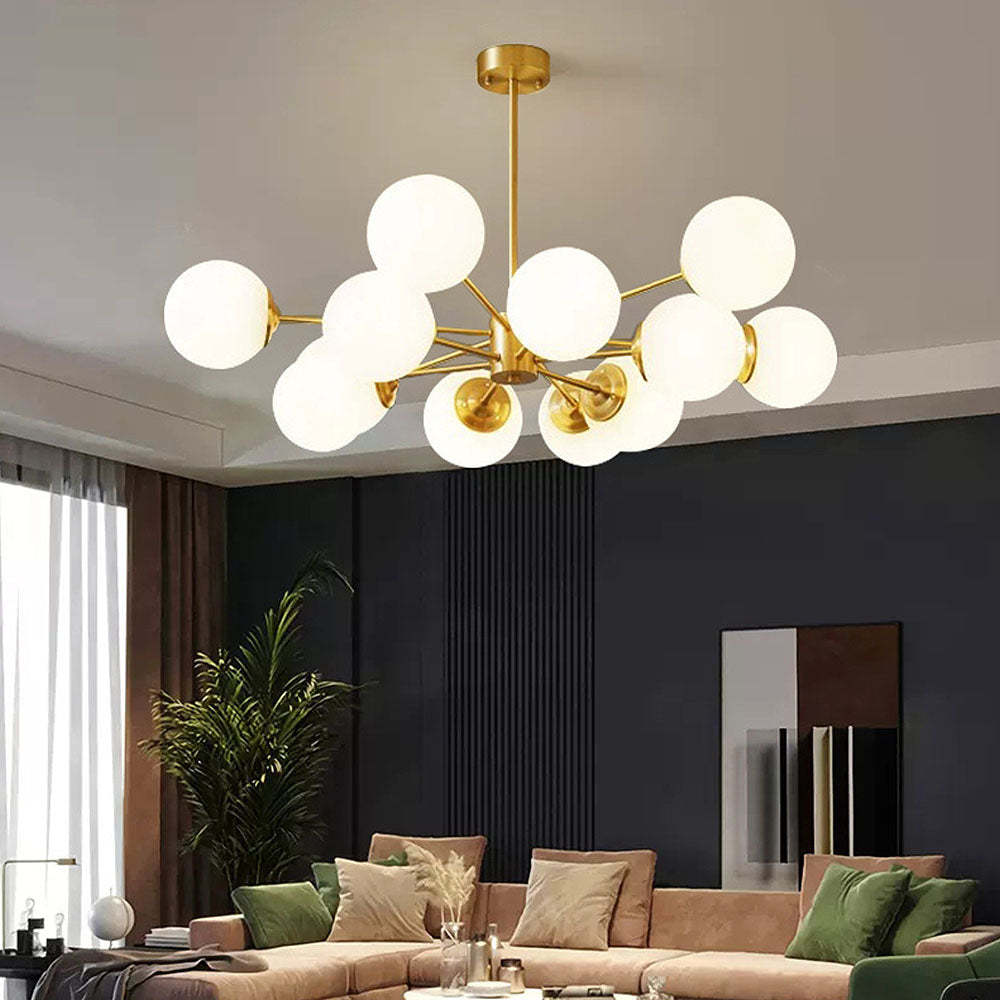 Modern Gold Luxury Brass Chandelier Light For Bedroom