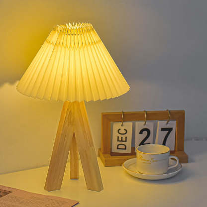 Retro Wood Simple LED Mini Bedroom Table Lamps