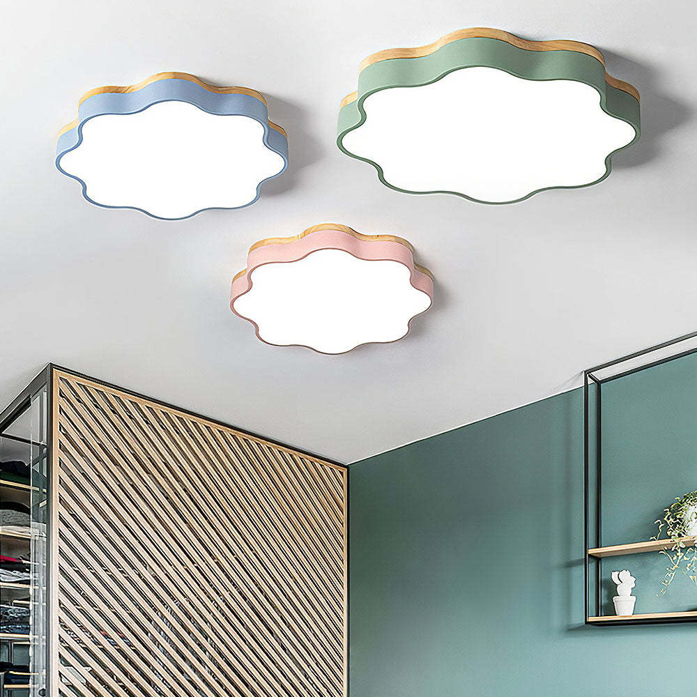 Modern Acrylic Flowers Kid LED Ceiling Light For Bedroom