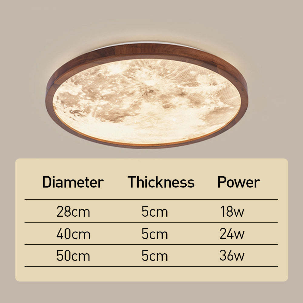 Innovative Modern Acrylic Moon Bedroom LED Ceiling Light