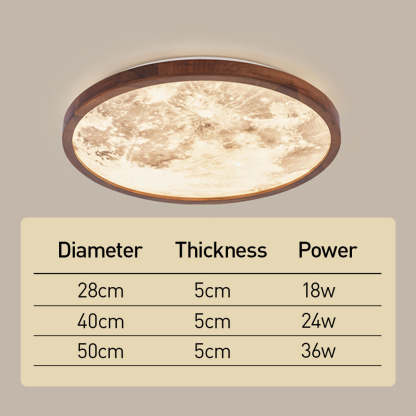 Innovative Modern Acrylic Moon Bedroom LED Ceiling Light