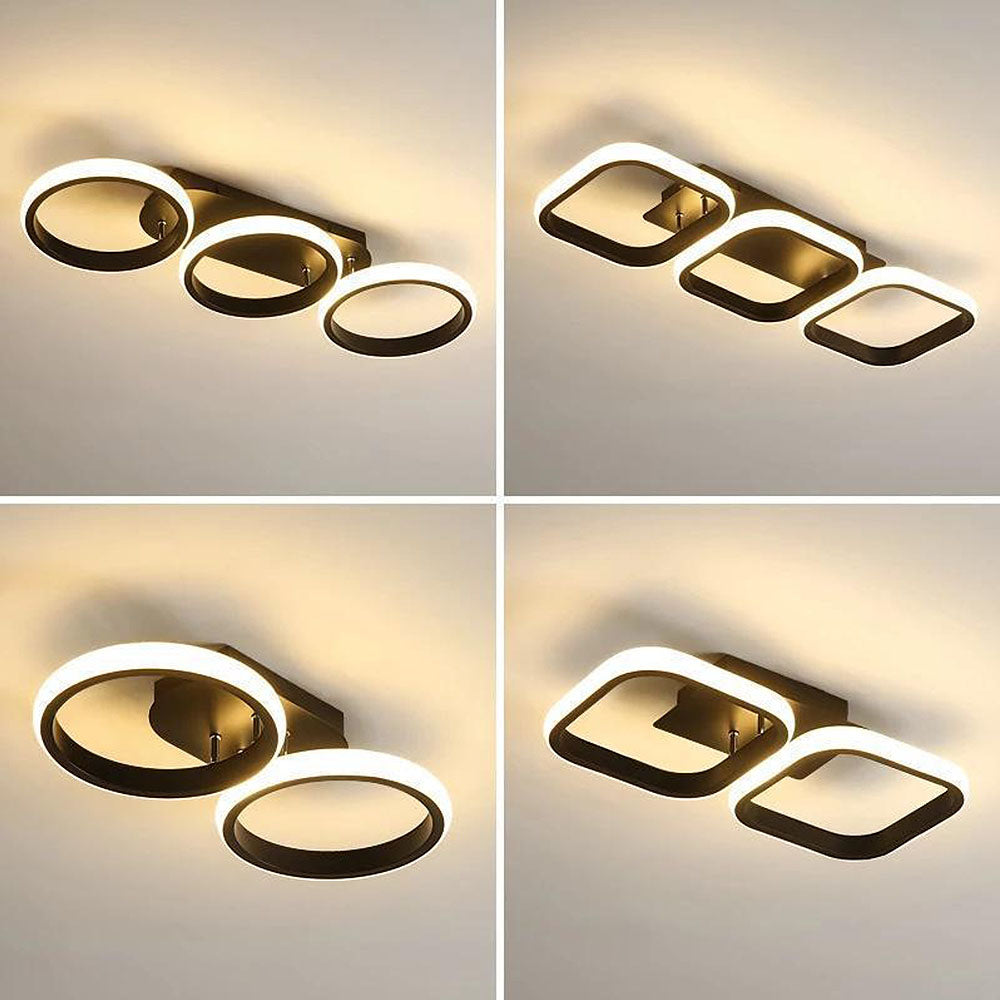 Modern Metal Round Bedroom Ceiling Light