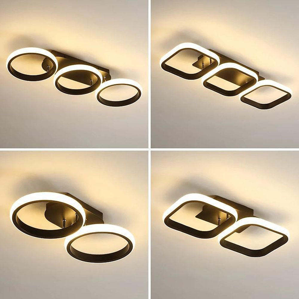 Modern Metal Round Bedroom Ceiling Light