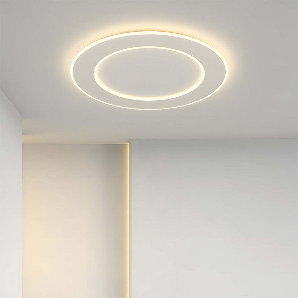 Modern Minimalist White Acrylic LED Ceiling Light for Living Room