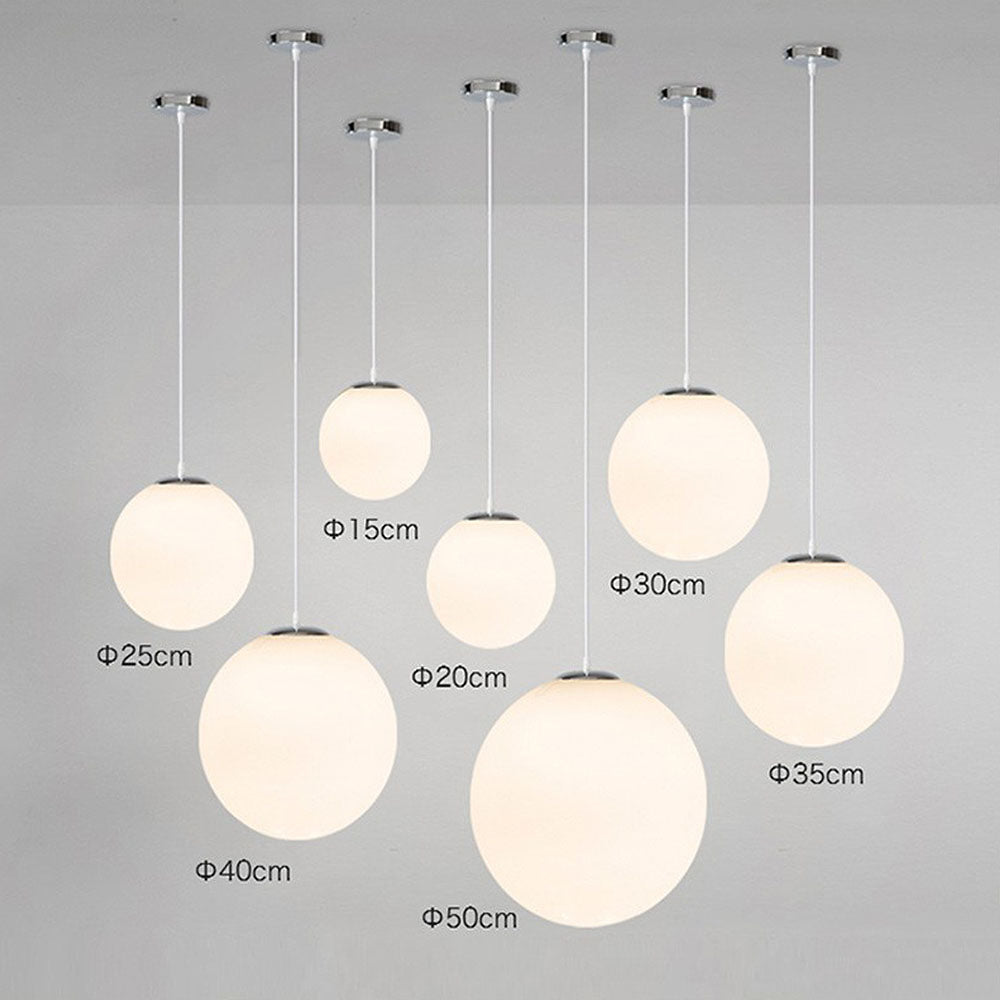 Modern Restaurant Simple Glass Pendant Light