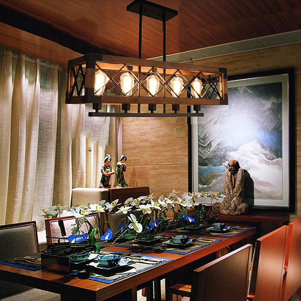 Industrial Black Metal Pendant light