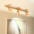 Homdiy Ceiling Lights Wood Simple LED Living Room Ceiling Spotlights