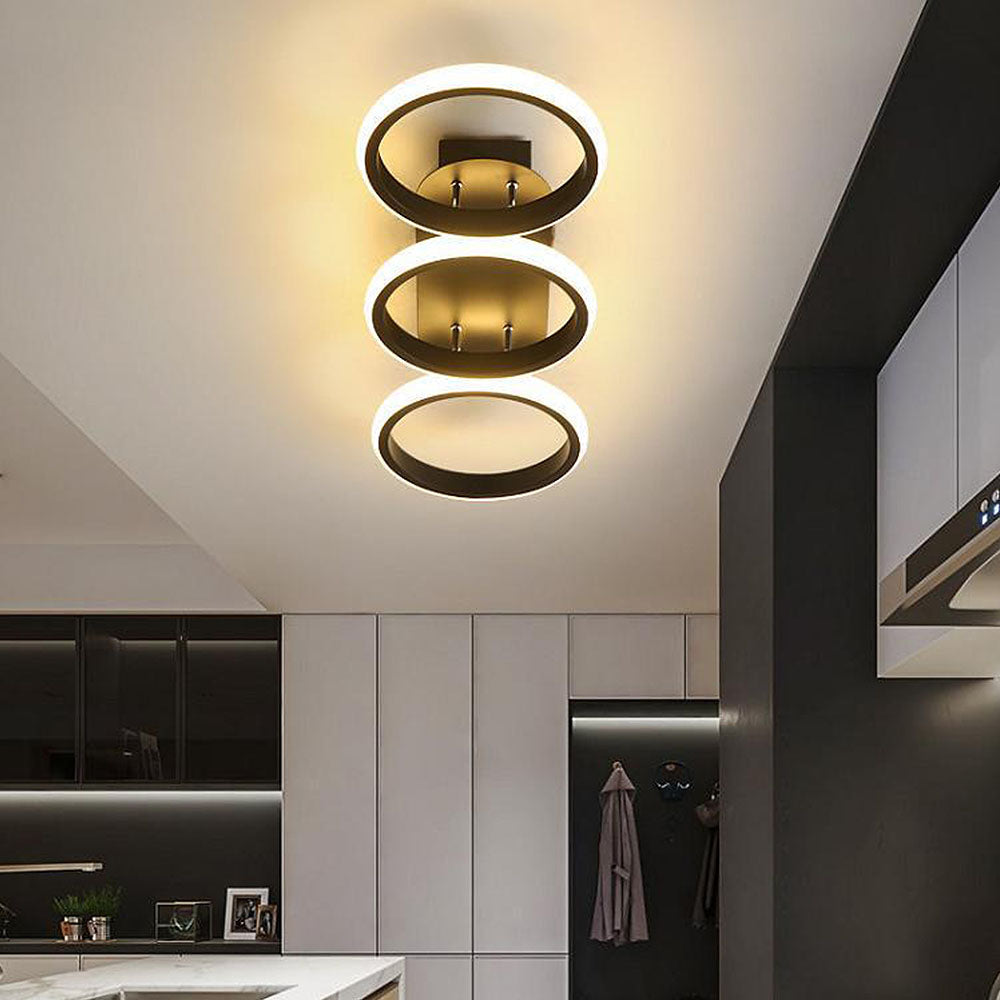 Modern Metal Round Bedroom Ceiling Light