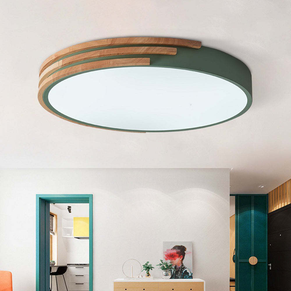 Modern Wood Bedroom LED Ceiling Lights