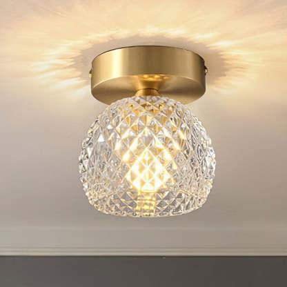 Contemporary Mini Glass Hallway Ceiling Light