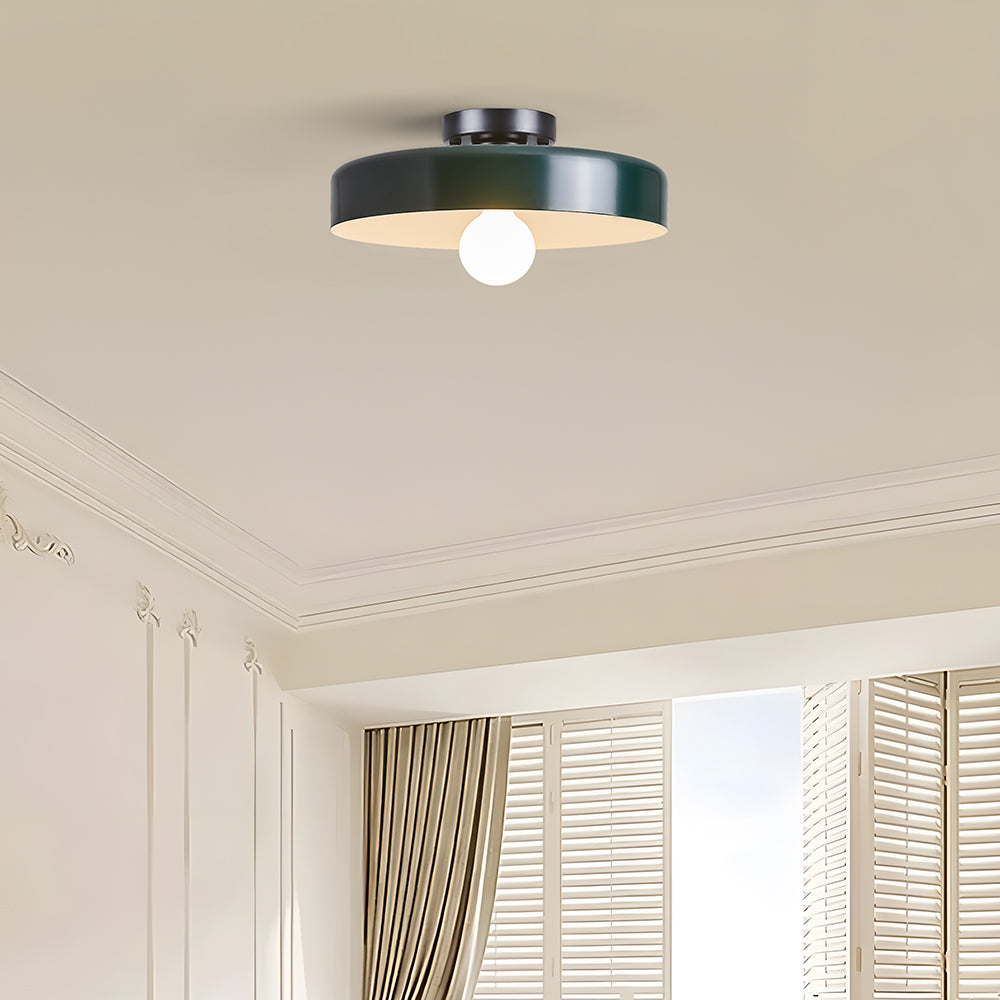 Modern Art Decor Iron Round LED Flush Mount Ceiling Lights