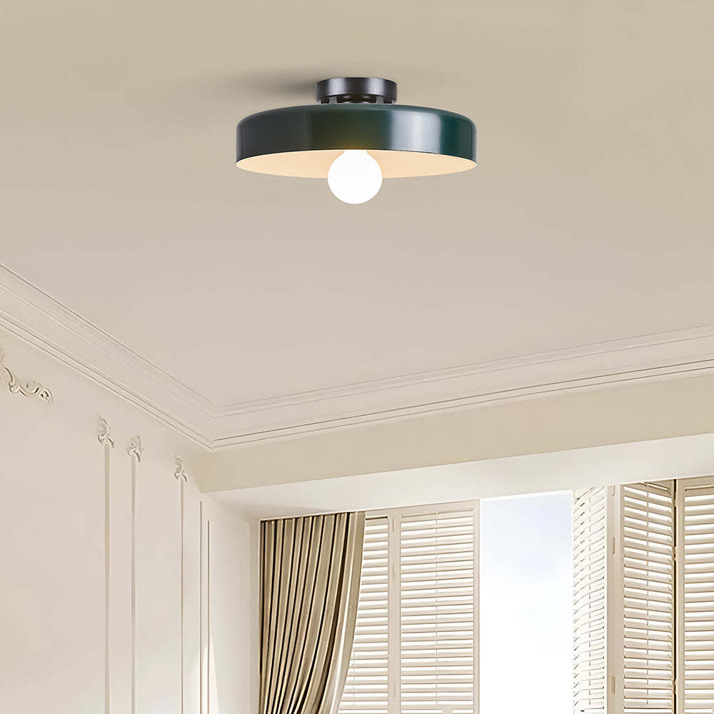 Modern Art Decor Iron Round LED Flush Mount Ceiling Lights