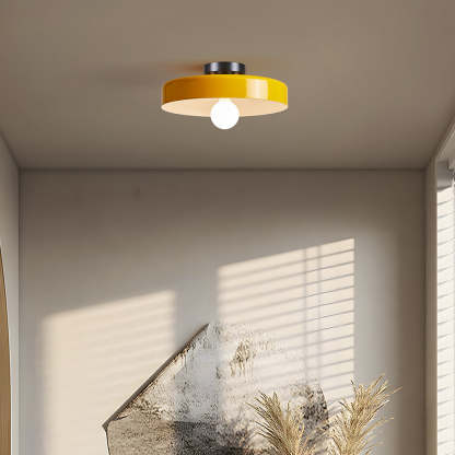 Modern Art Decor Iron Round LED Flush Mount Ceiling Lights