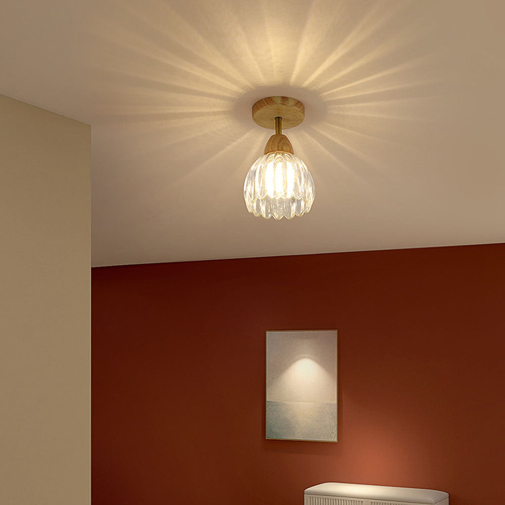 Semi Flush Mount Glass Ceiling Lights For Dining Room