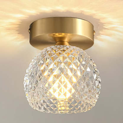 Contemporary Mini Glass Hallway Ceiling Light