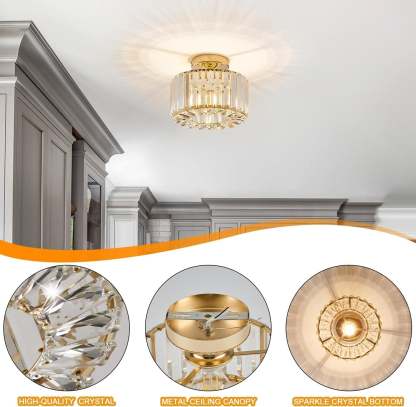Modern Crystal Ceiling Lamp For Hallway