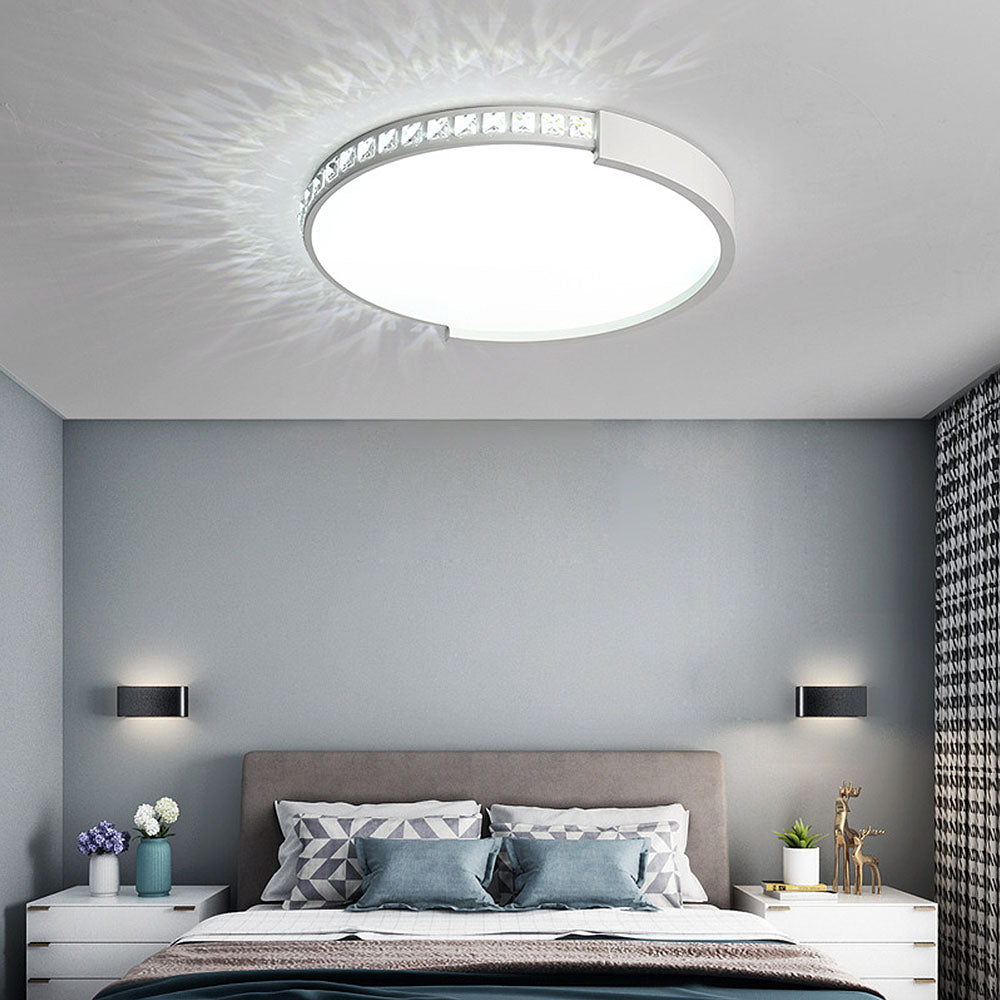 Modern Metal Round LED Ceiling Lights For Bedroom