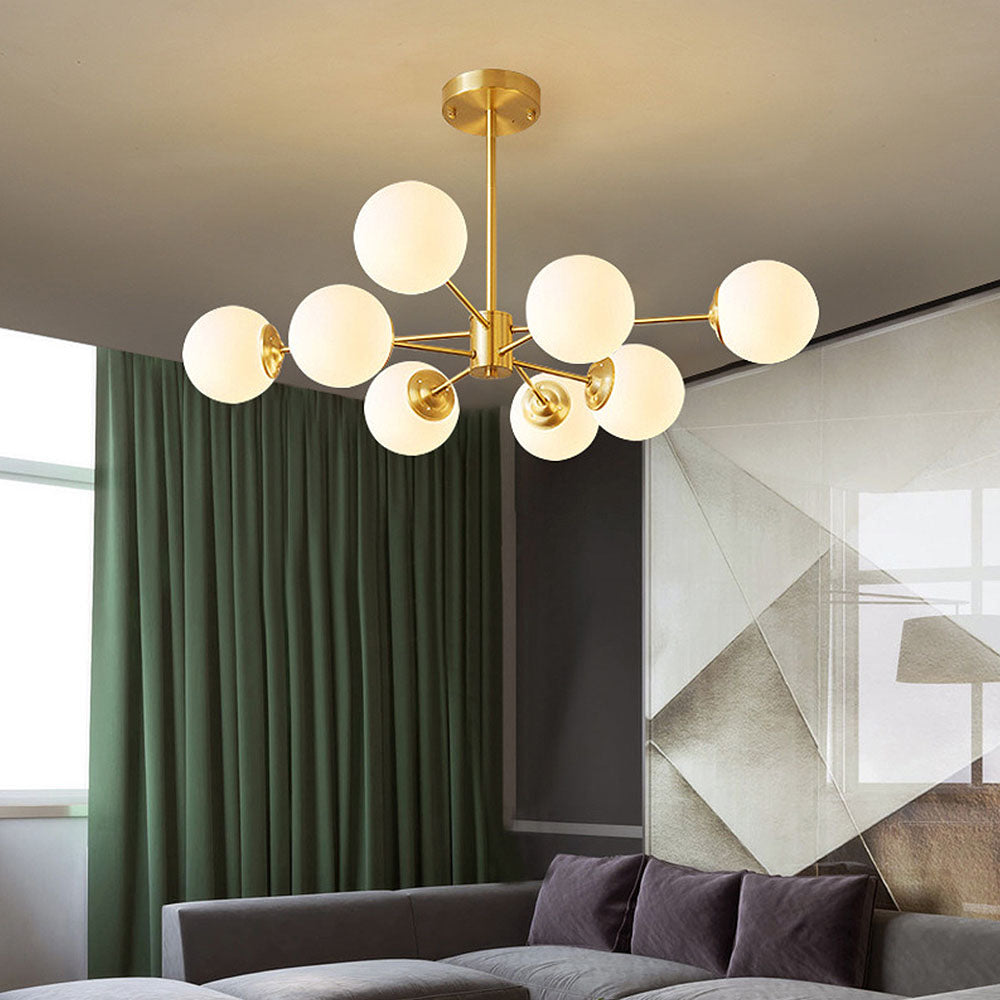 Modern Gold Luxury Brass Chandelier Light For Bedroom