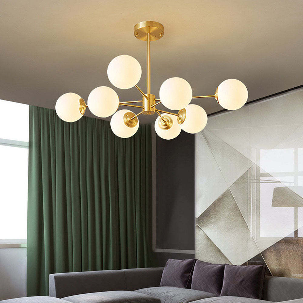 Modern Gold Luxury Brass Chandelier Light For Bedroom