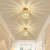 Homdiy Ceiling Lamp Modern Luxurious Gold Crystal Hallway Ceiling Light