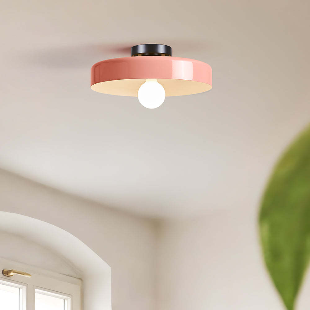 Modern Art Decor Iron Round LED Flush Mount Ceiling Lights