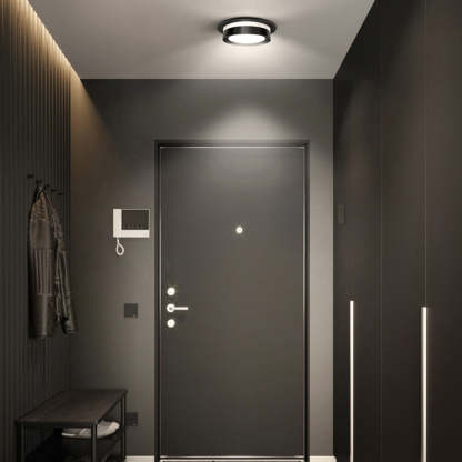 Compact Black Acrylic LED Ceiling Downlight For Hallway