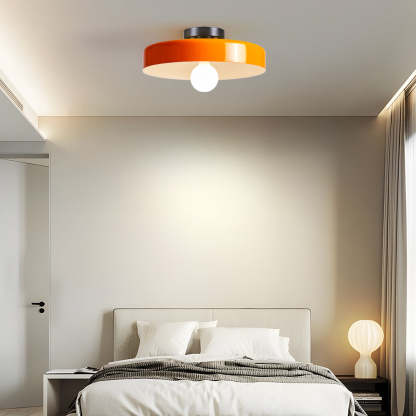 Modern Art Decor Iron Round LED Flush Mount Ceiling Lights