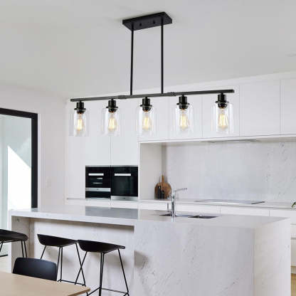 Industrial Black Ceiling Lights For Kitchen Island
