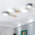 Homdiy Ceiling Lights Simple Nordic Iron LED White Ceiling Light For Bedroom
