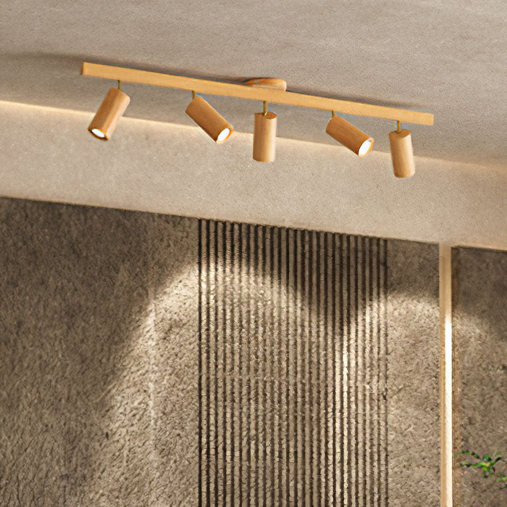 Wood Spotlight LED Living Room Ceiling Lights