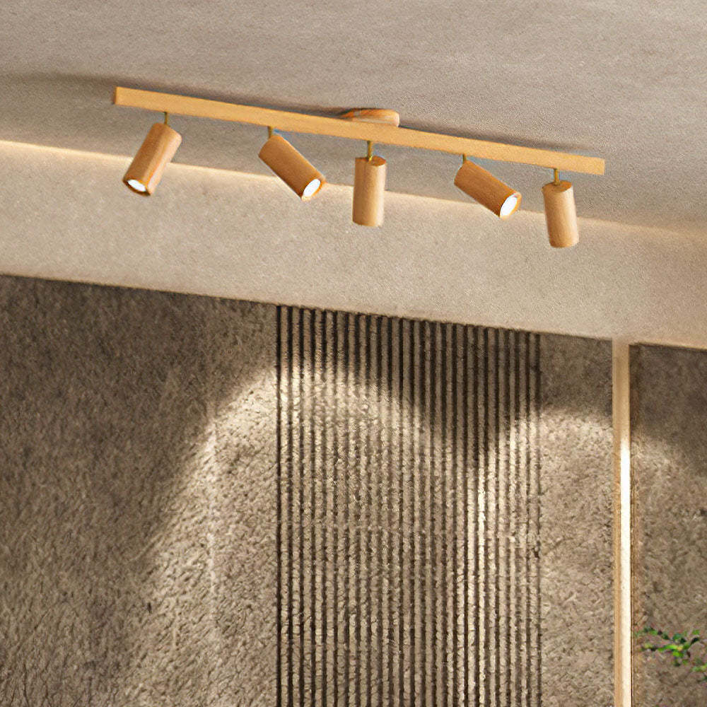 Wood Spotlight LED Living Room Ceiling Lights