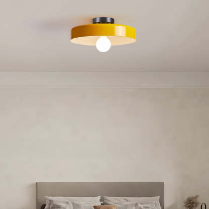 Modern Art Decor Iron Round LED Flush Mount Ceiling Lights