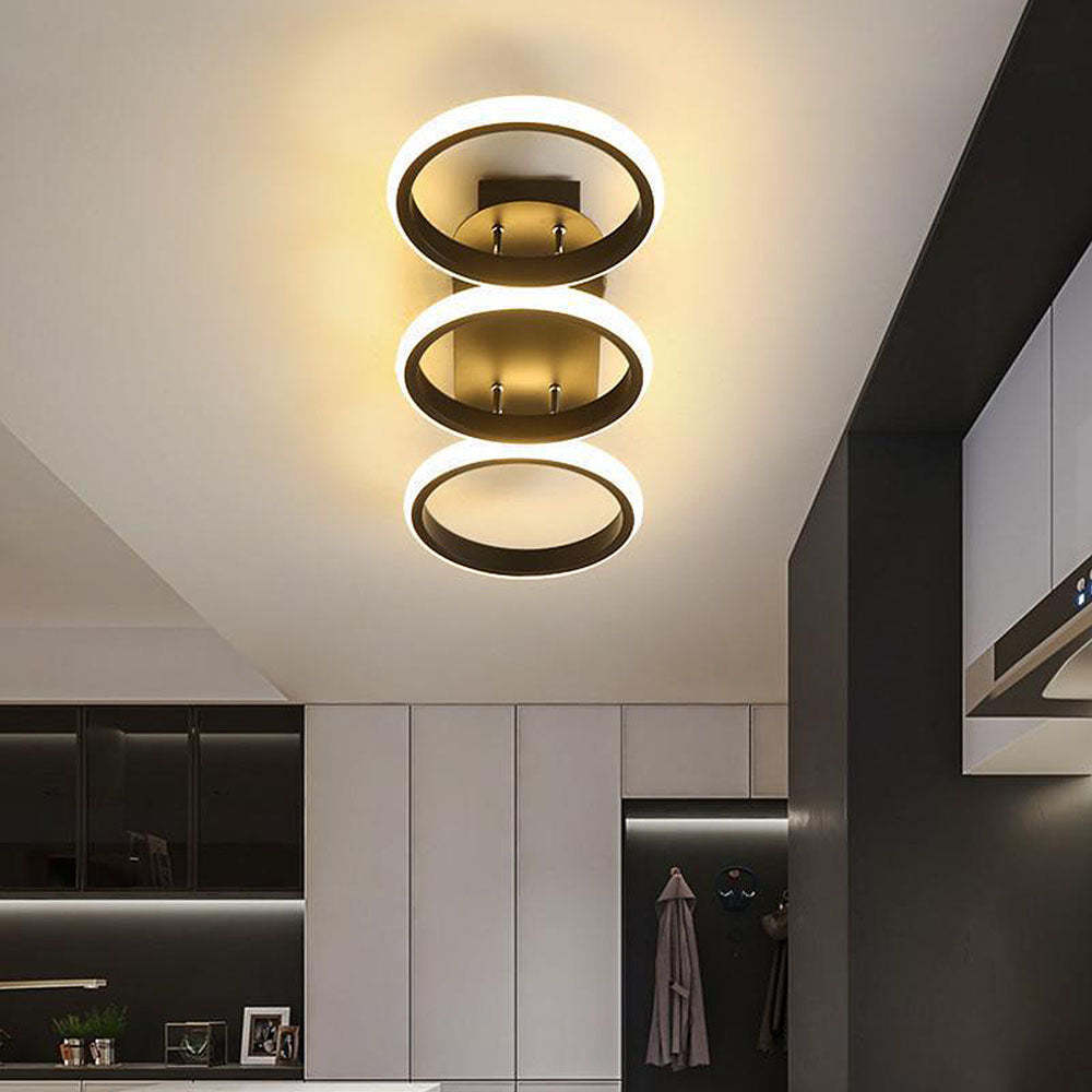 Modern Metal Round Bedroom Ceiling Light