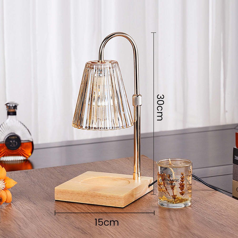 Contemporary Nordic Brown Glass Bedroom Table Lamp