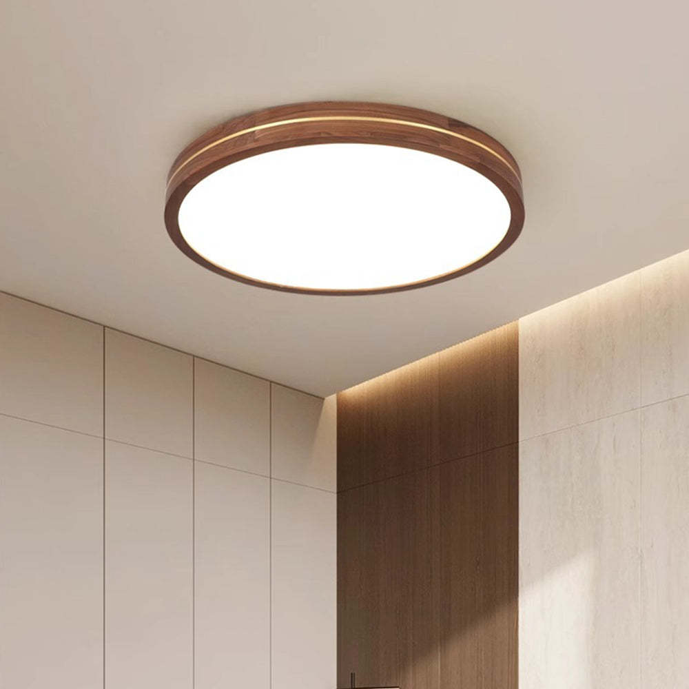 Modern Round Brown LED Ceiling Light