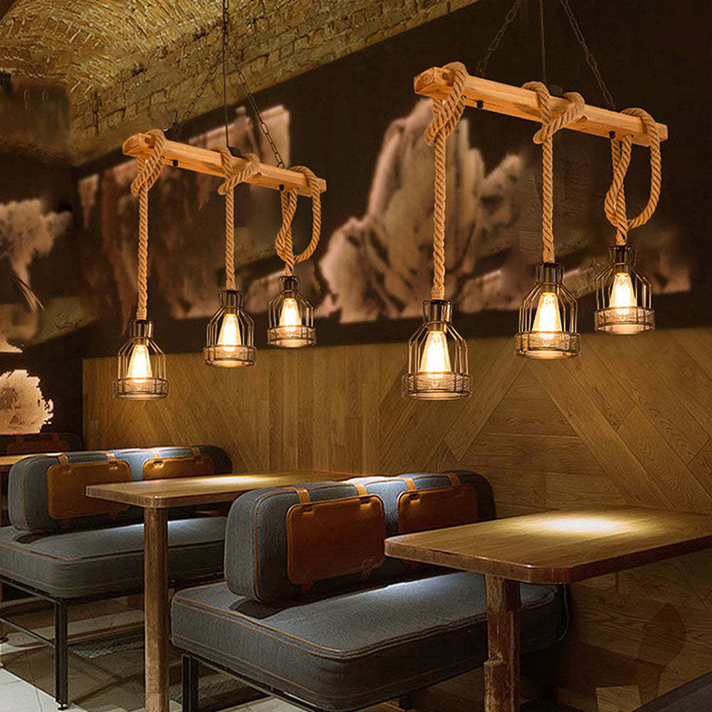 Contemporary Multi-Bulbs Black Ceiling Lights For Living Room