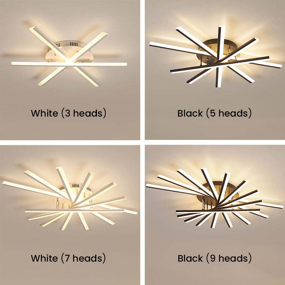 Nordic Minimalist Iron LED Ceiling Lighting