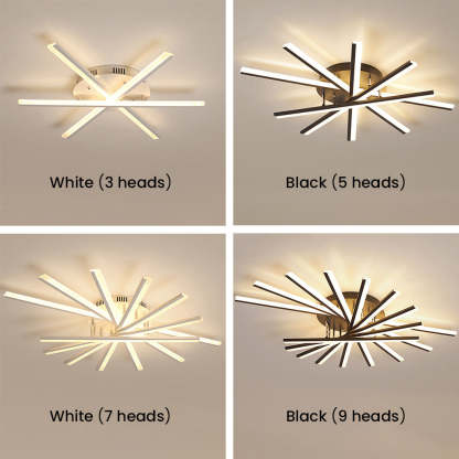 Nordic Minimalist Iron LED Ceiling Lighting